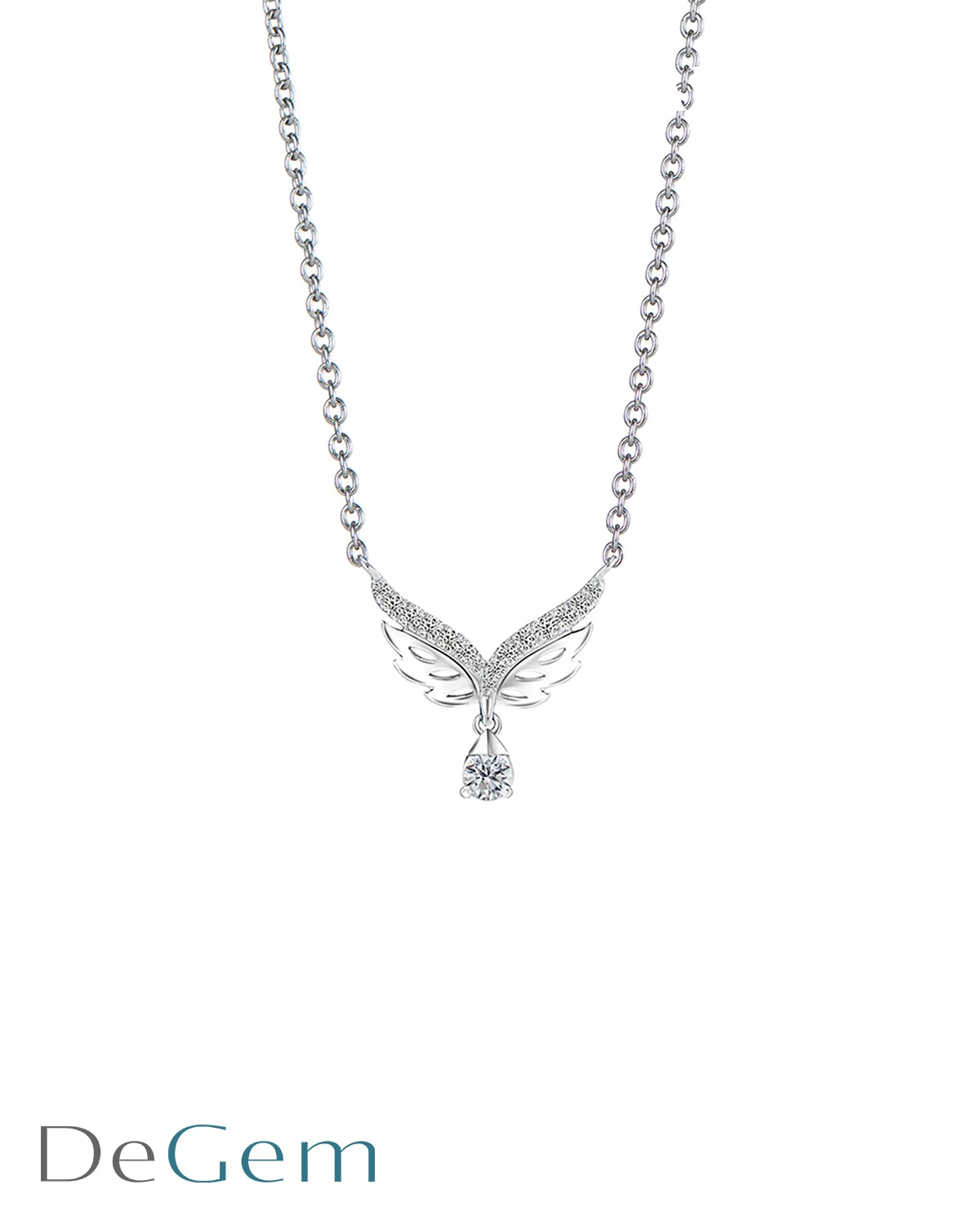 DEGEM SOLELUNA AJYLE FLUTTER DIAMOND NECKLACE